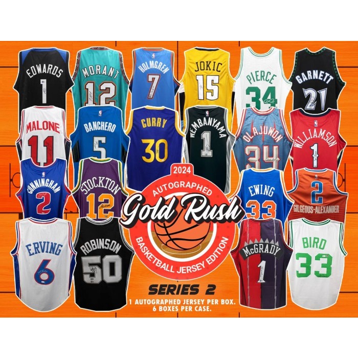 2024 Gold Rush Autographed Basketball Jersey Series 2 Box 