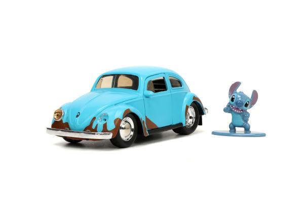 1:32 Hwr Dc Blue Volkswagon Beetle With Stitch 1