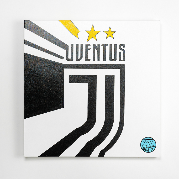 Jay Geeker Sport Logo Art Collection - 30" X 30" - Juventus 1