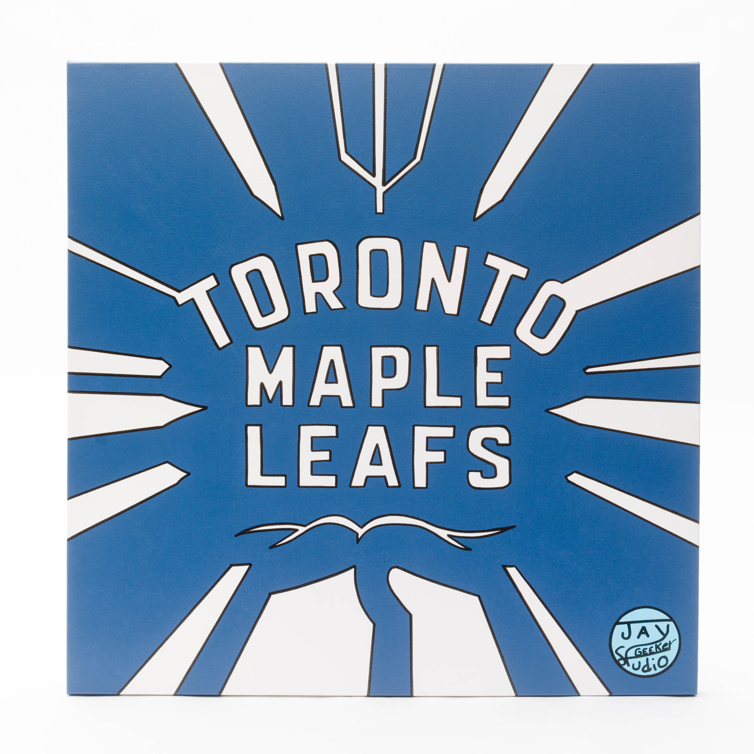 Jay Geeker Sport Logo Art Collection - 30" X 30" - Toronto Maple Leafs 1