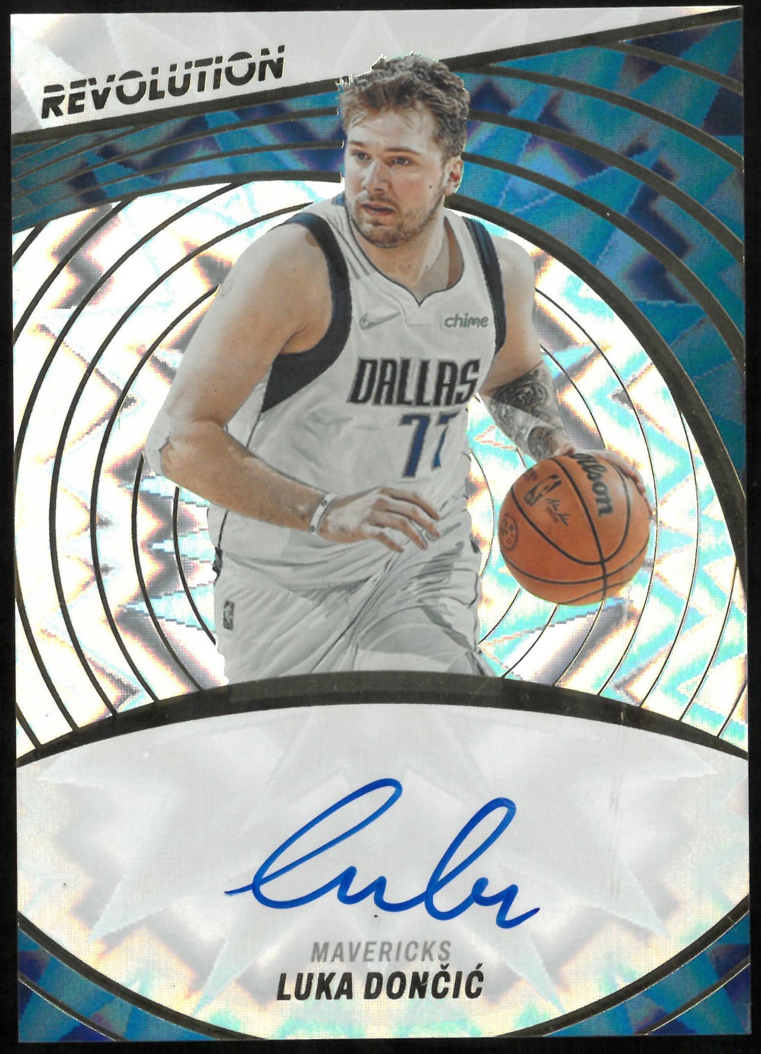 2022-23 Panini Revolution Basketball Luka Doncic Autograph 003/100 #A-LKD 