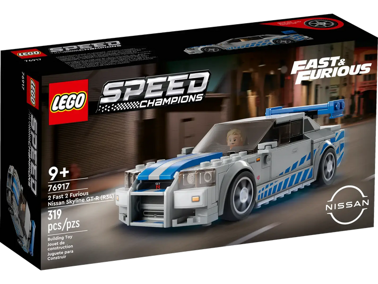 LEGO Speed Champions 2 Fast 2 Furious Nissan Skyline GT-R (R34) 319pcs 