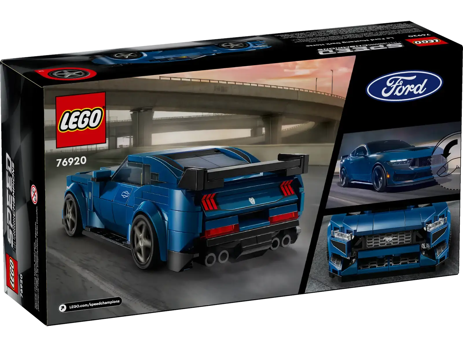 LEGO Speed Champions Ford Mustang Dark Horse Sports Car 344pcs 