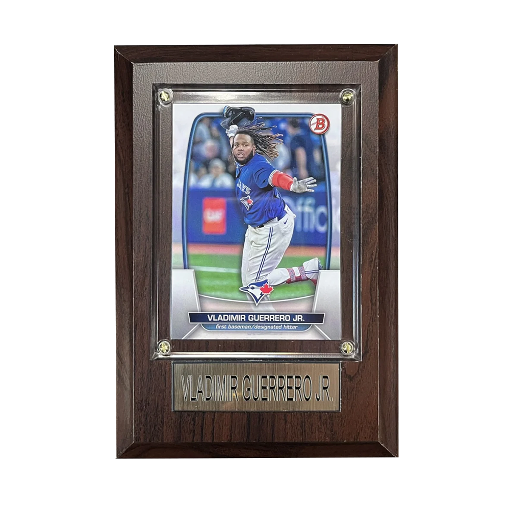 MLB Collectible Plaque with Card 4x6 Vladimir Guerrero Jr. Blue Jays