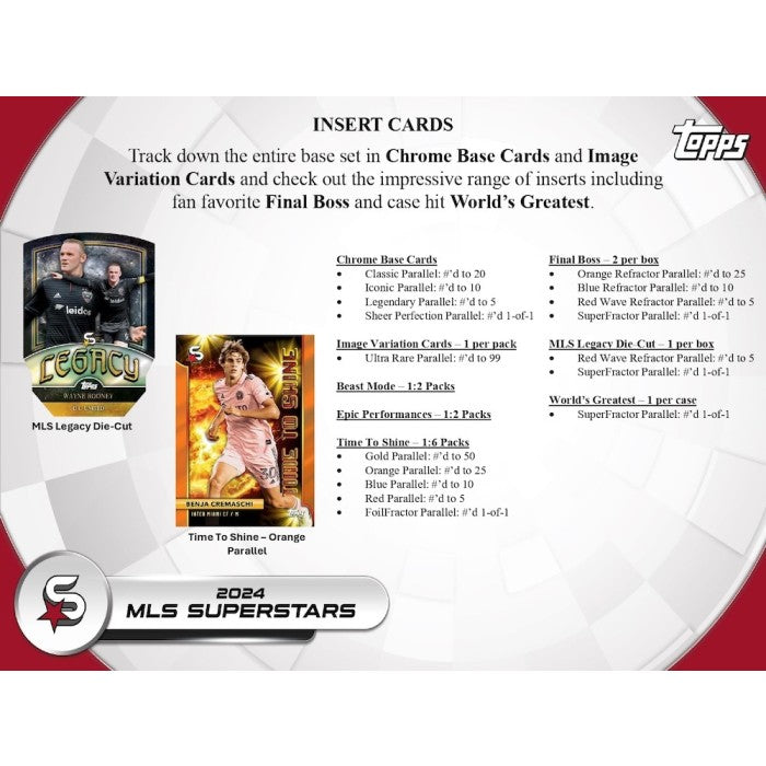 2024 Topps MLS Superstars Soccer Hobby Box 