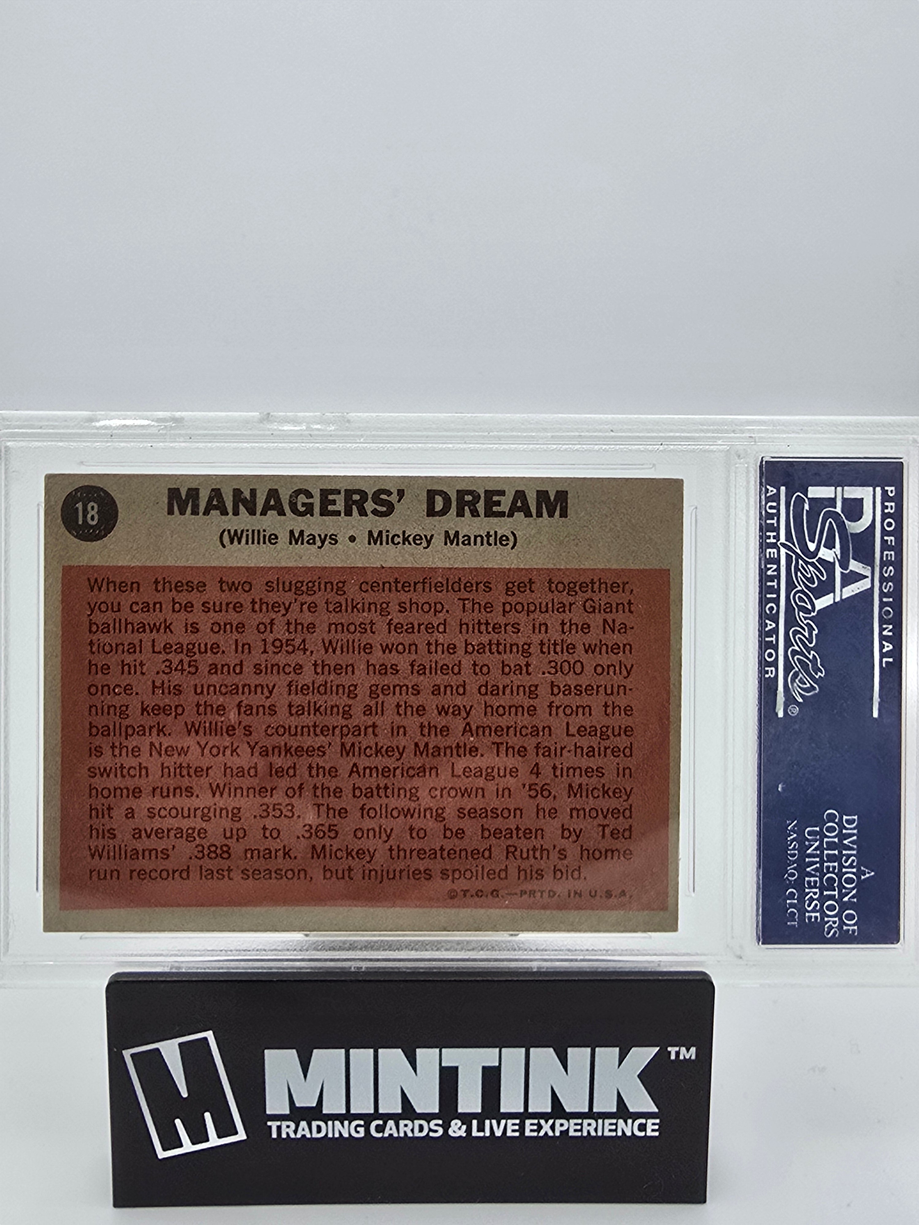 1962 Topps Managers' Dream #18 PSA 5