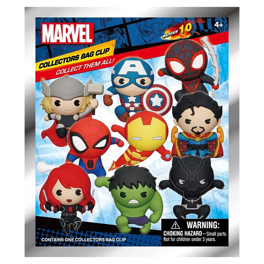 Marvel 3D Foam Bag Clips 