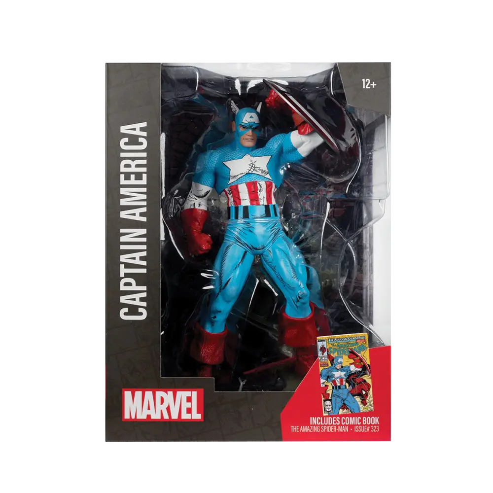 Marvel Captain America 1:6th Scale Posed Figure with Scene & Comic 