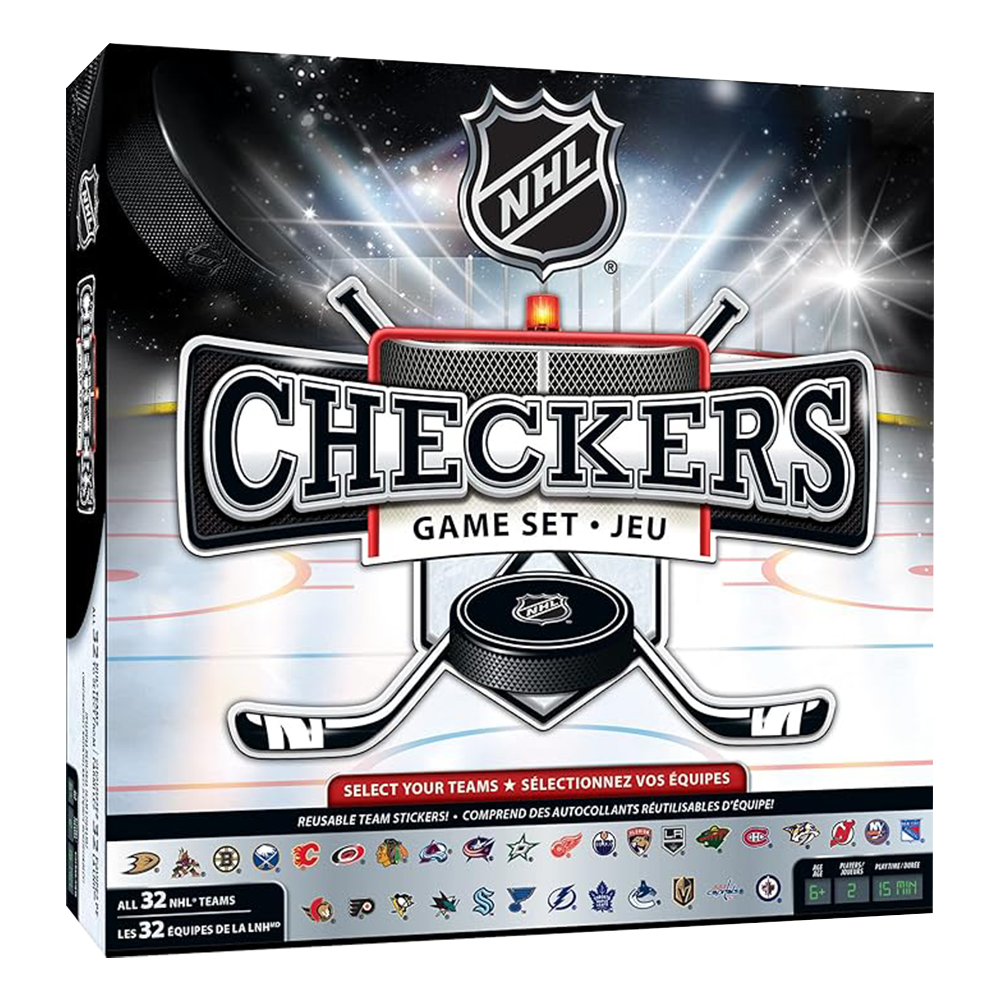 Masterpieces Nhl Checkers Board Game 1