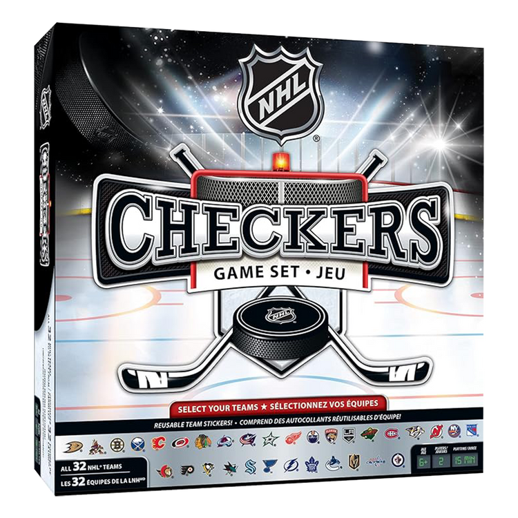 Masterpieces Nhl Checkers Board Game 1