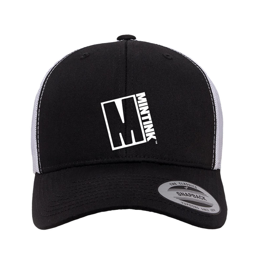 Mintink Black And White Trucker Cap 1