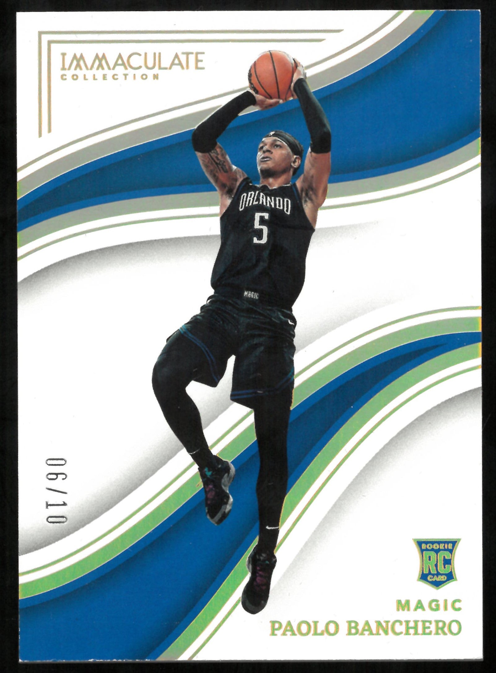 2022-23 Panini Immaculate Basketball Paolo Banchero RC Blue/Gold 06/10 #5 