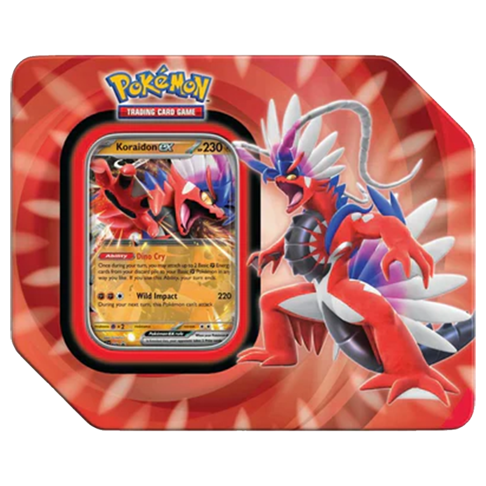 Pokemon Paldea Legends Tin Koraidon Ex 1