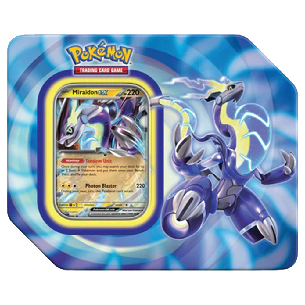 Pokemon Paldea Legends Tin Miraidon Ex 1