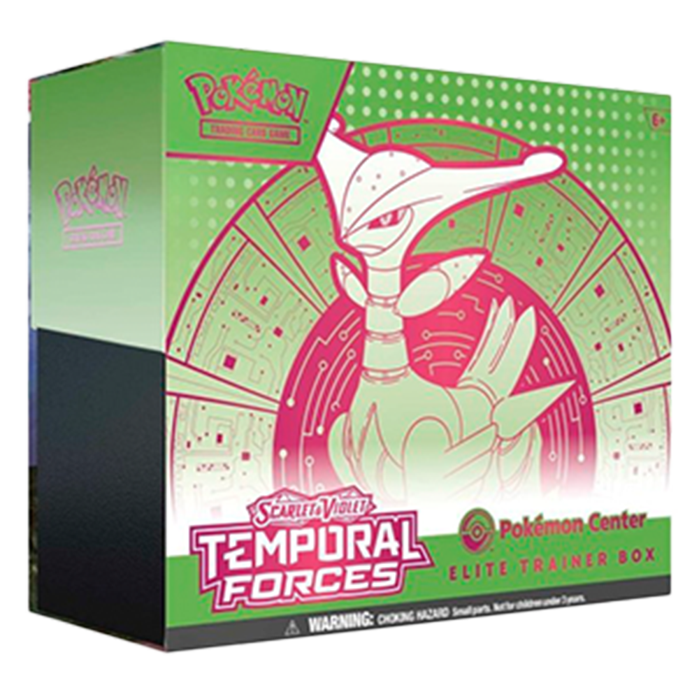 Pokemon Scarlet And Violet Temporal Forces Elite Trainer Box Iron Leaves 1