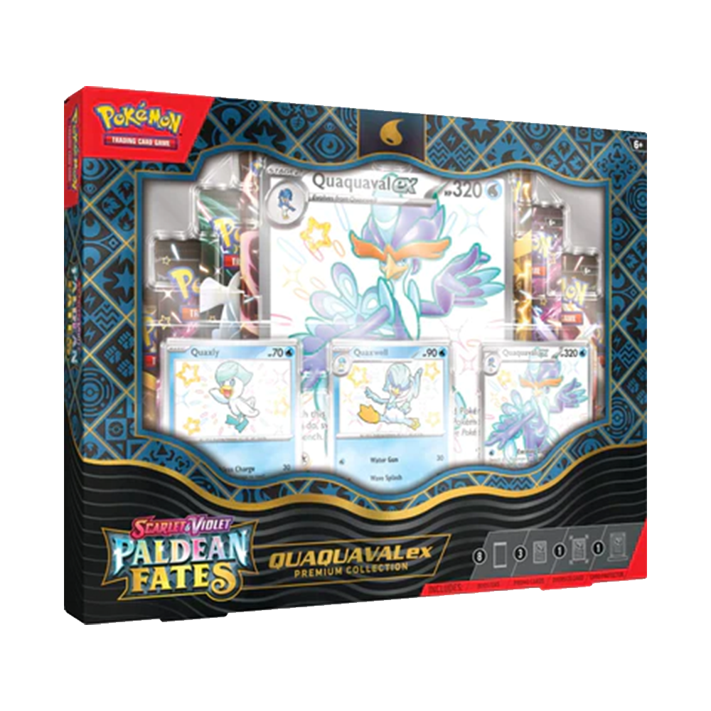 Pokemon Scarlet & Violet Paldean Fates Premium Collections Quaquaval Ex