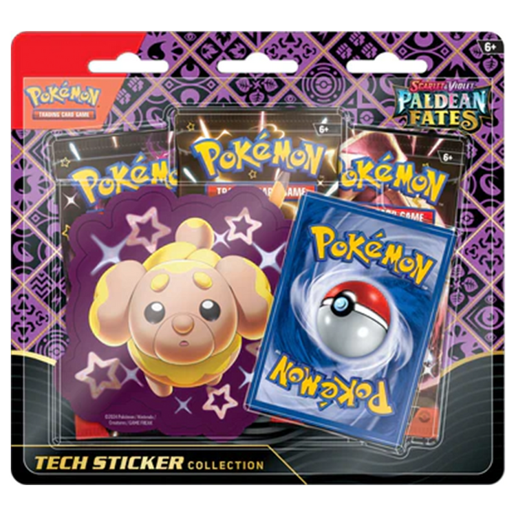 Pokemon Scarlet & Violet Paldean Fates Tech Sticker Collection Fidough 1