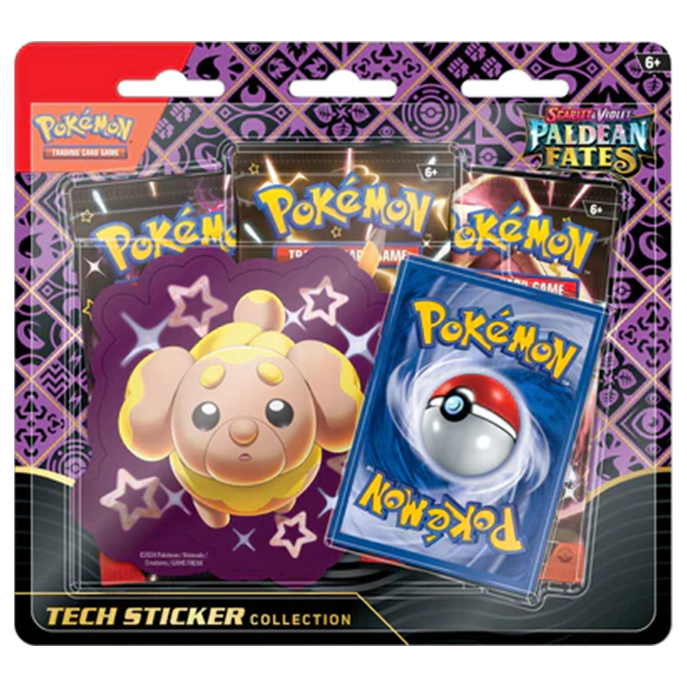 Pokemon Scarlet & Violet Paldean Fates Tech Sticker Collection Fidough 1