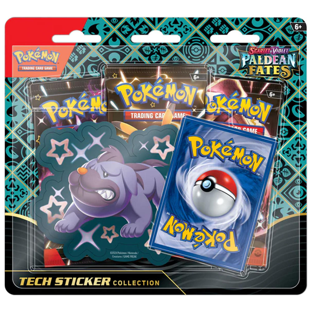 Pokemon Scarlet & Violet Paldean Fates Tech Sticker Collection Maschiff 1