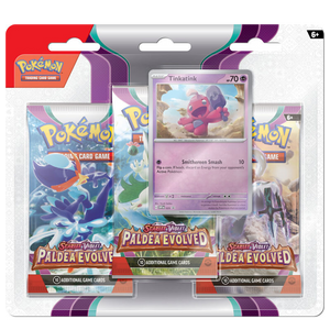 Pokemon Scarlet And Violet Paldea Evolved 3 Pack Blister Bundle 1