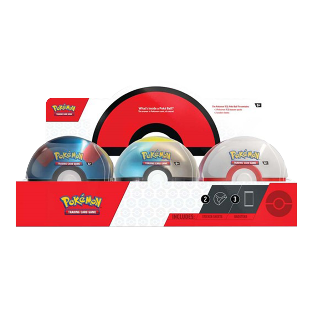 Pokémon Trading Card Game 2024 Poke Ball Tin Assorted 