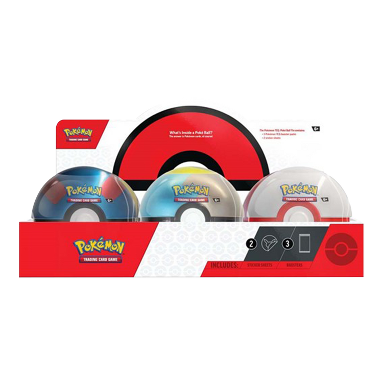 Pokémon Trading Card Game 2024 Poke Ball Tin Assorted 