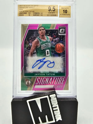 2017-18 Donruss Optic NGS 9.5 Jayson Tatum RC Signature Series Pink 07/25 