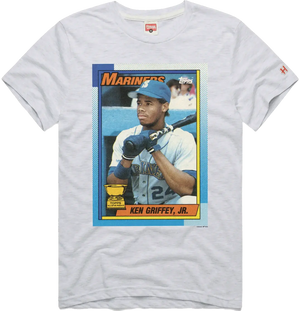 Topps Baseball Ken Griffey Jr. Premium Quality White T-Shirt 