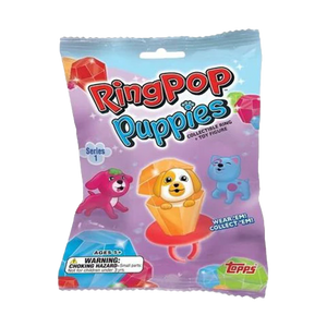 Topps Ring Pop Puppies - Collectible Ring + Toy Figure 1