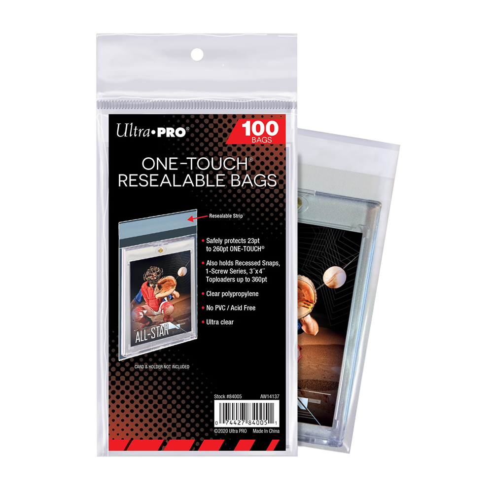 Ultra-Pro 100 Ct -  One Touch Resealable Card Bags 1