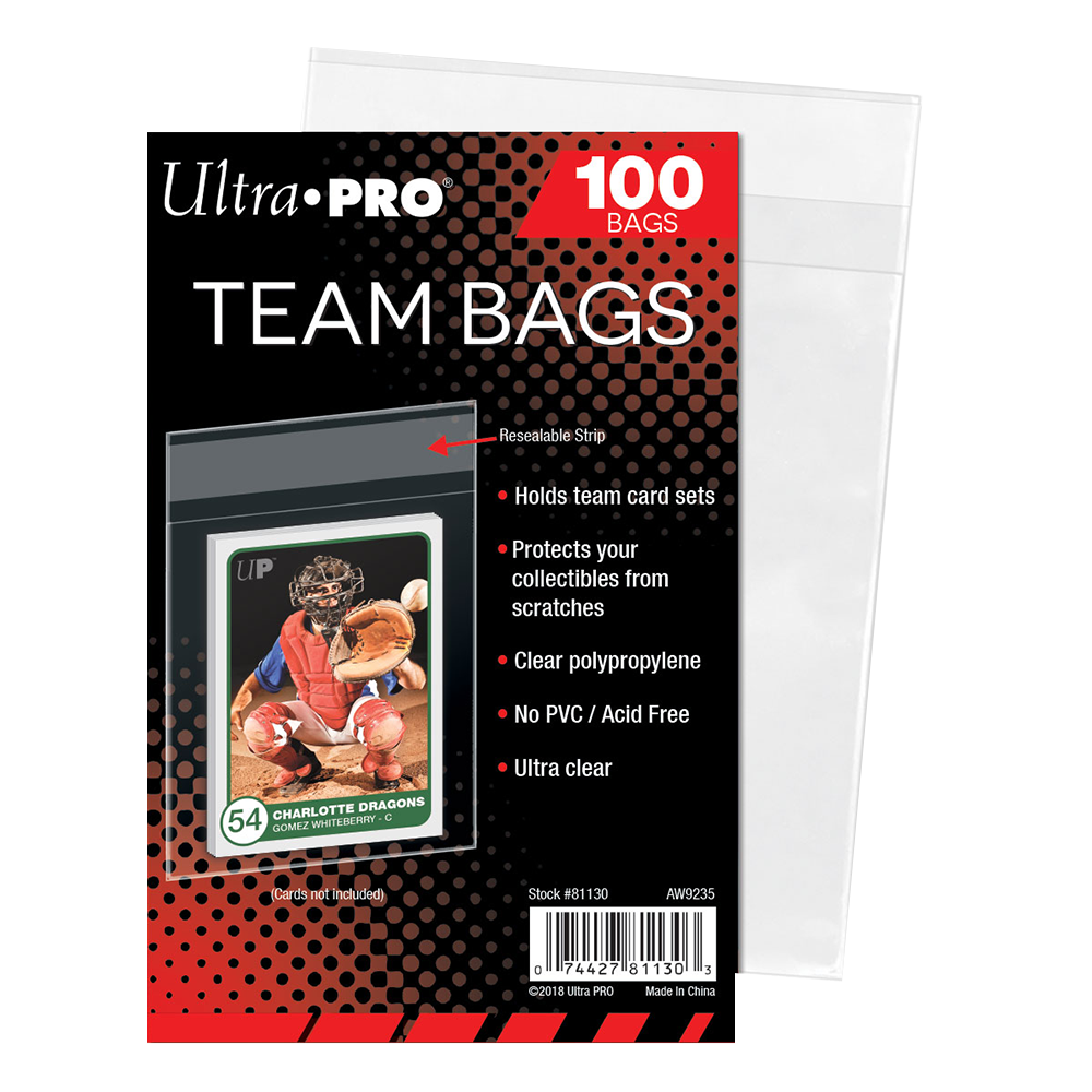 Ultra-Pro Team Resealable Bags 100 Ct 1