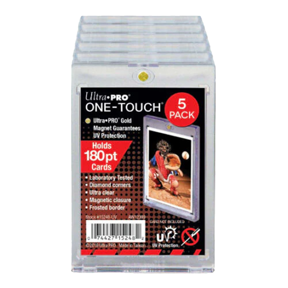 Ultra Pro 3X5 Regular One Touch 180Pt Card Protector Pack Of 5 1