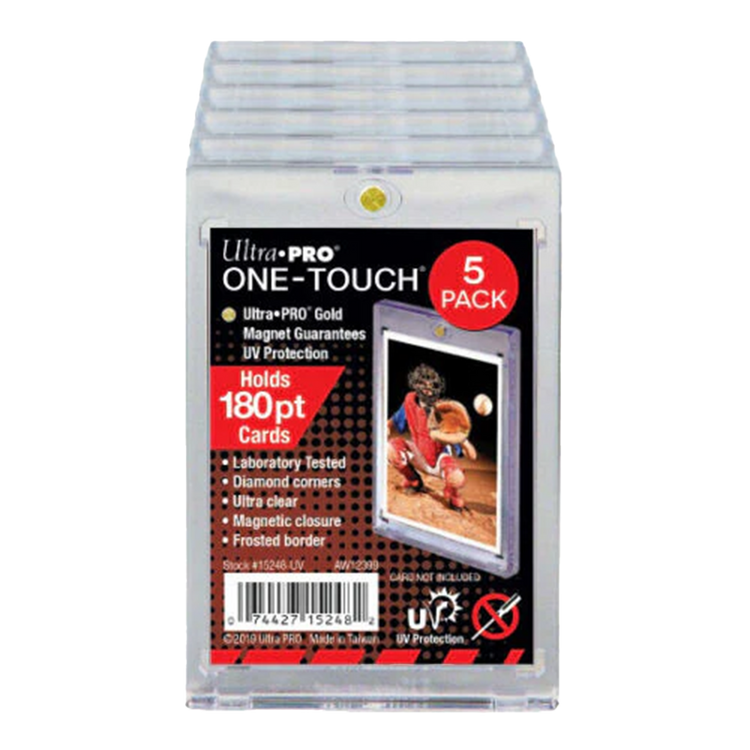 Ultra Pro 3X5 Regular One Touch 180Pt Card Protector Pack Of 5 1