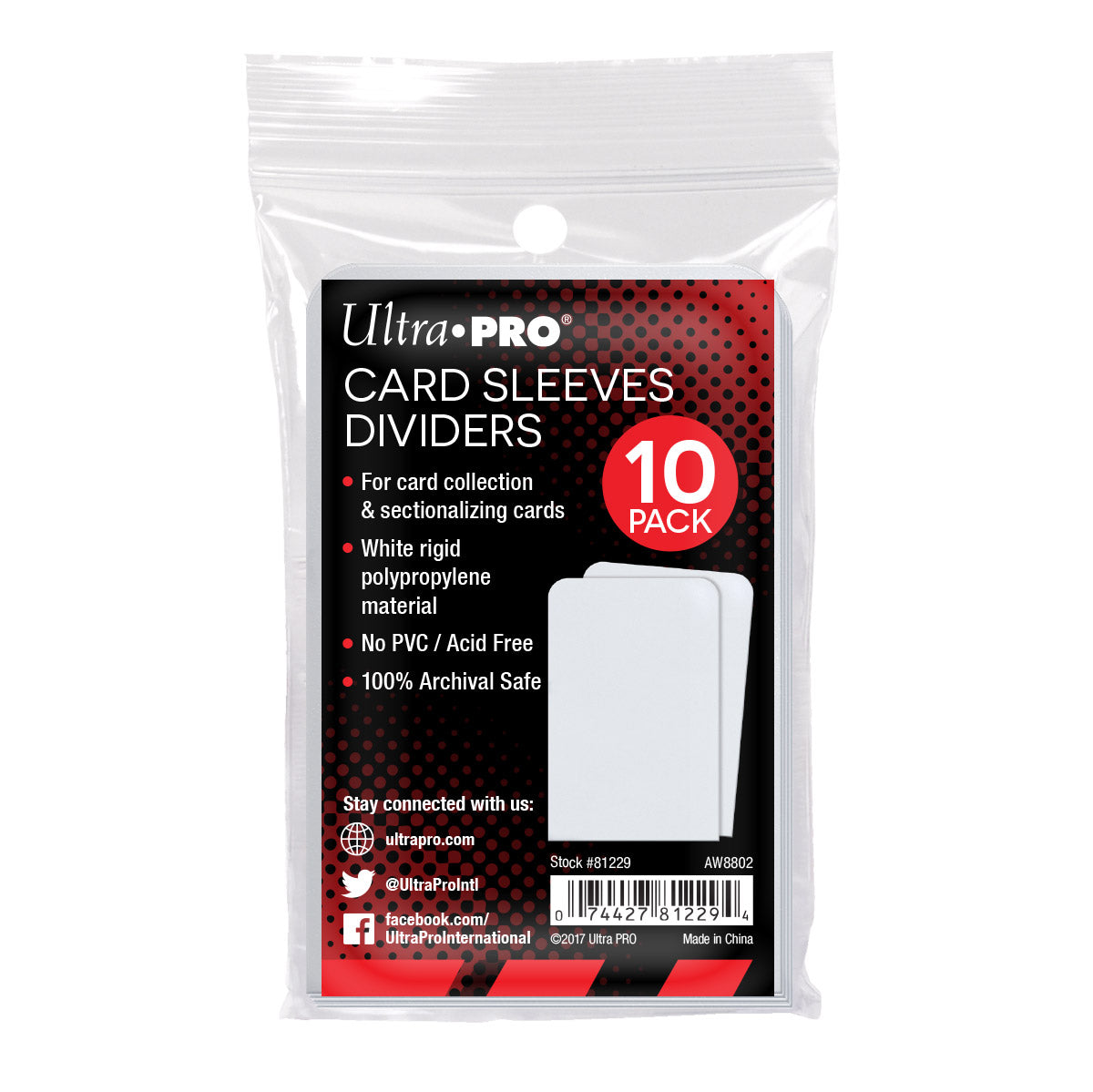 Ultra Pro Card Sleeves Dividers 1