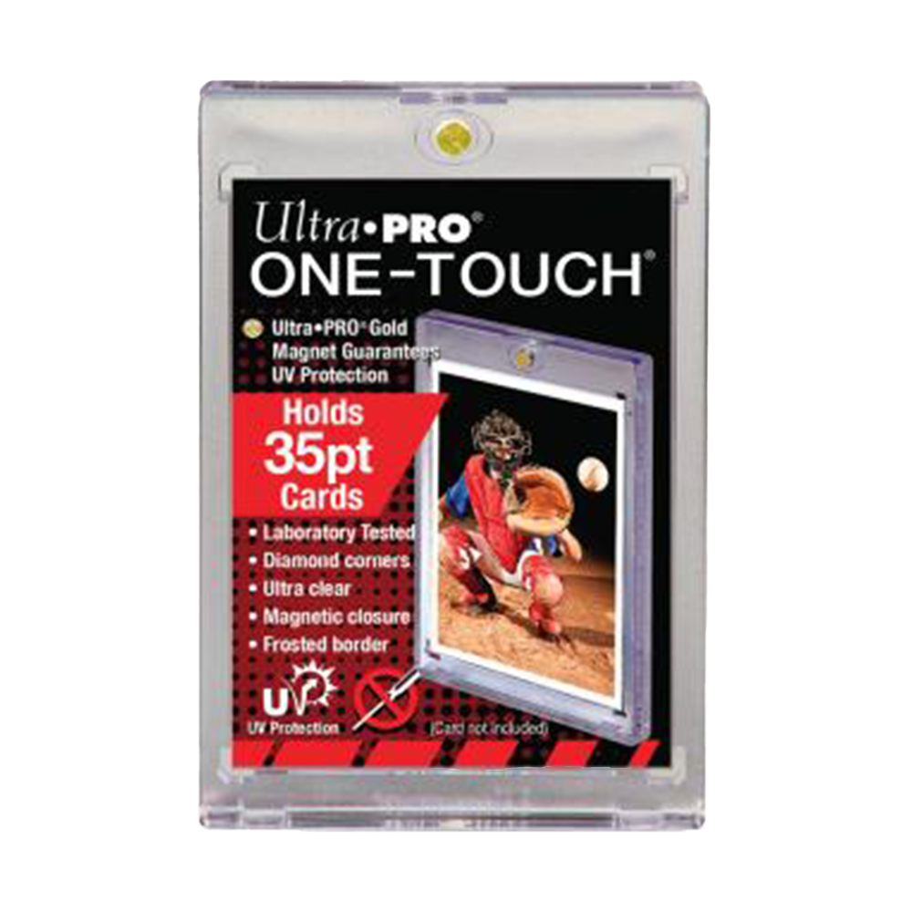 Ultra Pro One Touch Gold Magnetic Card Holder For .35 Pt Cards 1