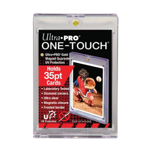 Ultra Pro One Touch Gold Magnetic Card Holder For .35 Pt Cards 1