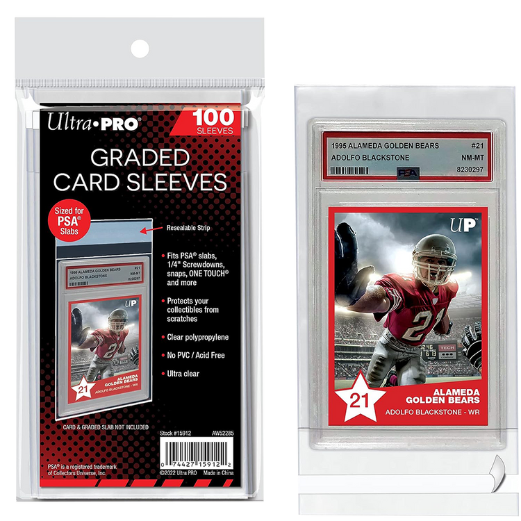 Ultra Pro Psa Graded Card Slab Resealable Sleeves (100 Ct.) 1