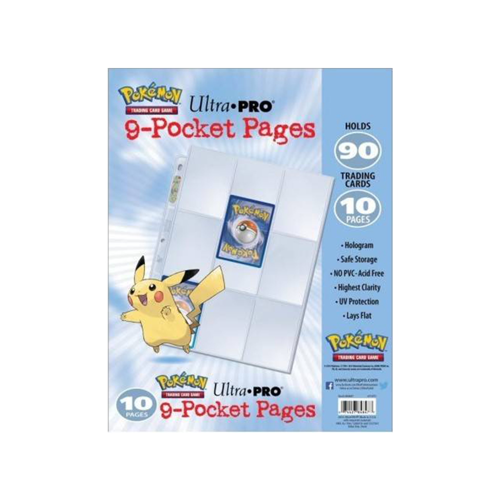 Ultra Pro Pokemon 9 Pocket Trading Card Page 10 Pack 1