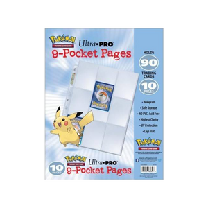 Ultra Pro Pokemon 9 Pocket Trading Card Page 10 Pack 1