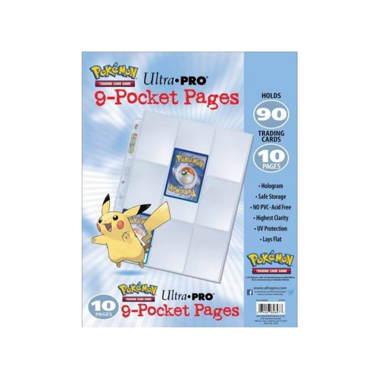 Ultra Pro Pokemon 9 Pocket Trading Card Page 10 Pack 1