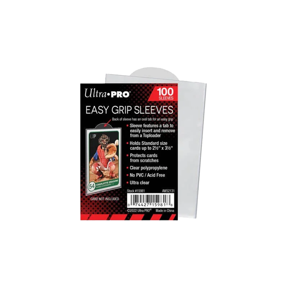 Ultra Pro Soft Plastic Card Easy Grip Sleeves (100 Count Pack) 1