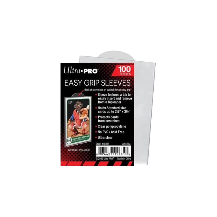 Ultra Pro Soft Plastic Card Easy Grip Sleeves (100 Count Pack) 1