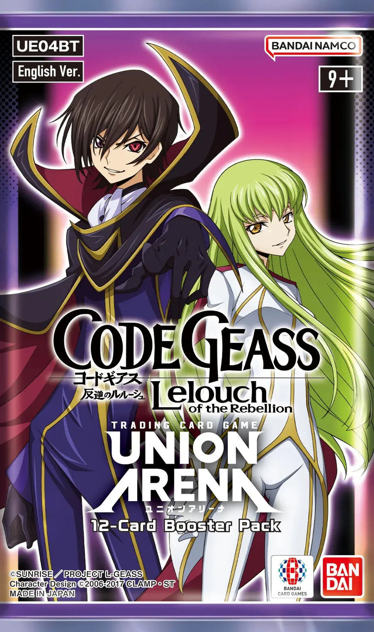 Union Arena Code Geass Lelouch Of The Rebellion Booster Pack (Single Pack Sales) 