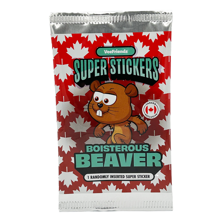 Veefriends Canadian Exclusive Boisterous Beaver Super Sticker Vee Friends 1