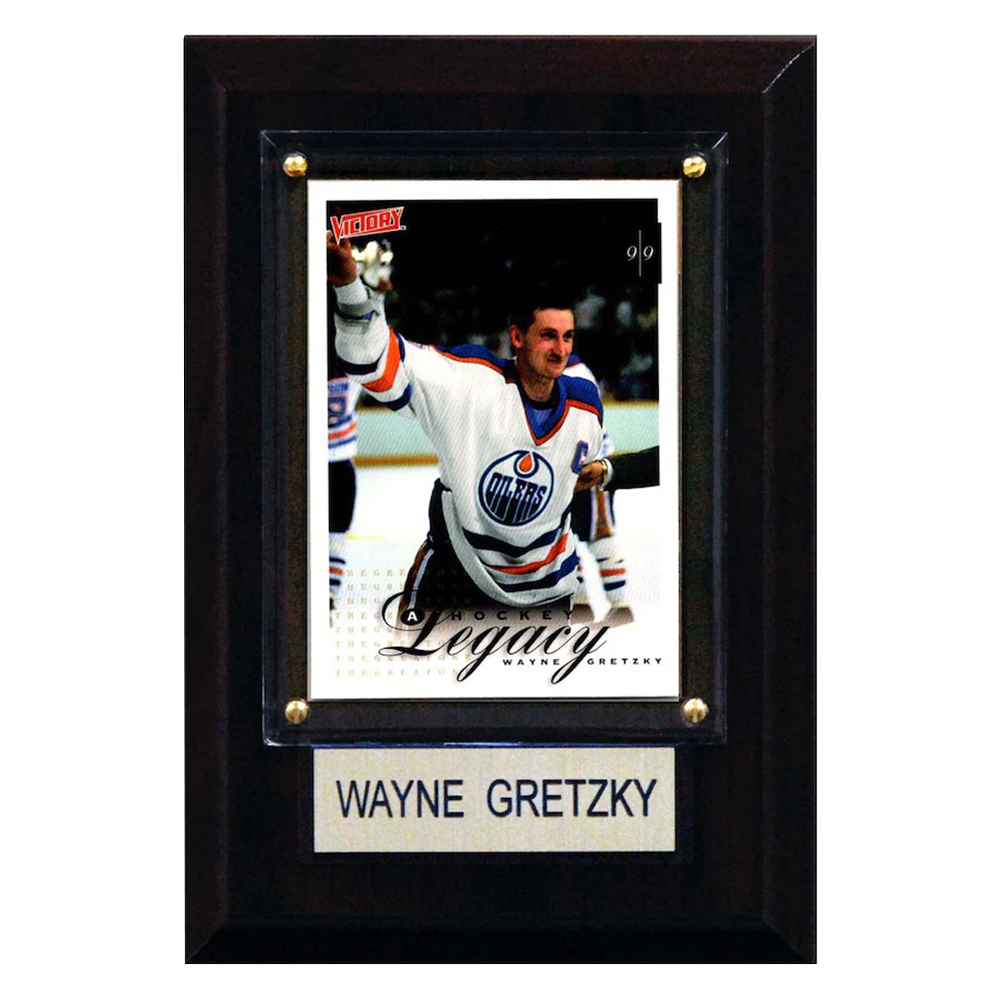 Wayne Gretzky Edmonton Oilers 2021 NHL 4'' x 6'' Plaque with Trading - Card
