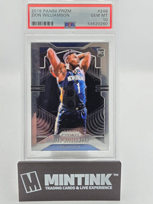 2019 Panini Prizm Basketball Zion Williamson RC #248 PSA 10 