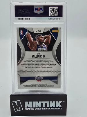 2019 Panini Prizm Basketball Zion Williamson RC #248 PSA 10 