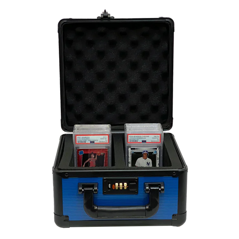 Zion Graded Lock Case Hard Shell With Locks 2 Row Slab Case Blue 1