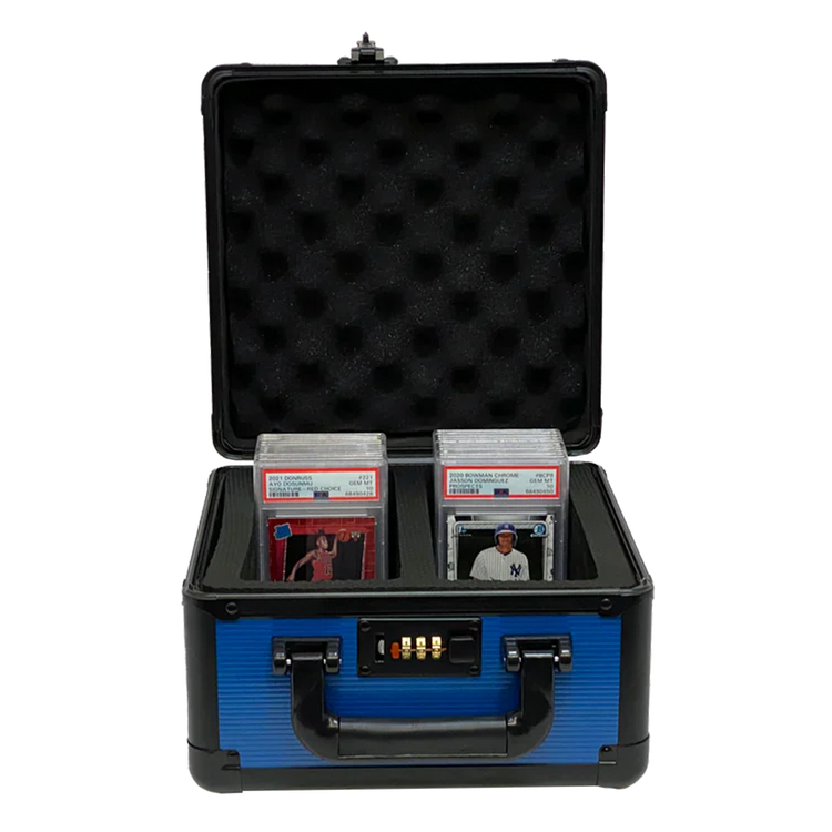 Zion Graded Lock Case Hard Shell With Locks 2 Row Slab Case Blue 1