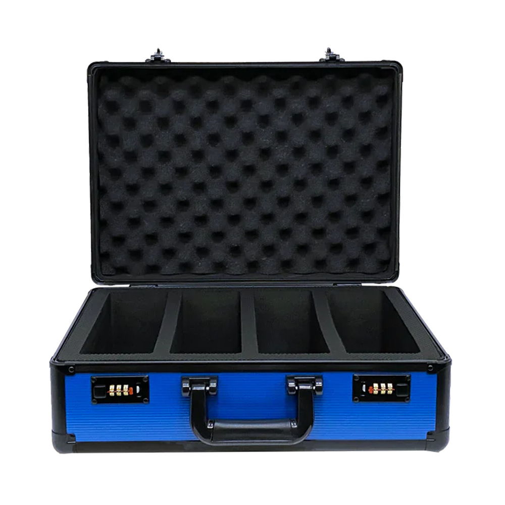 Zion Graded Lock Case Hard Shell With Locks 4 Row Slab Case Blue 1